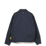 Giacca-camicia con zip in blu Undercover - uomo 