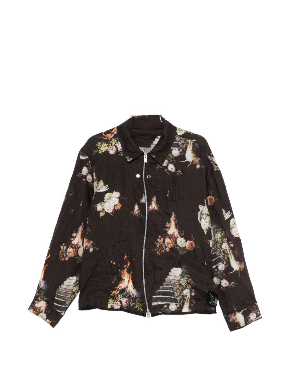 Bomber a fiori multicolore Undercover - uomo 