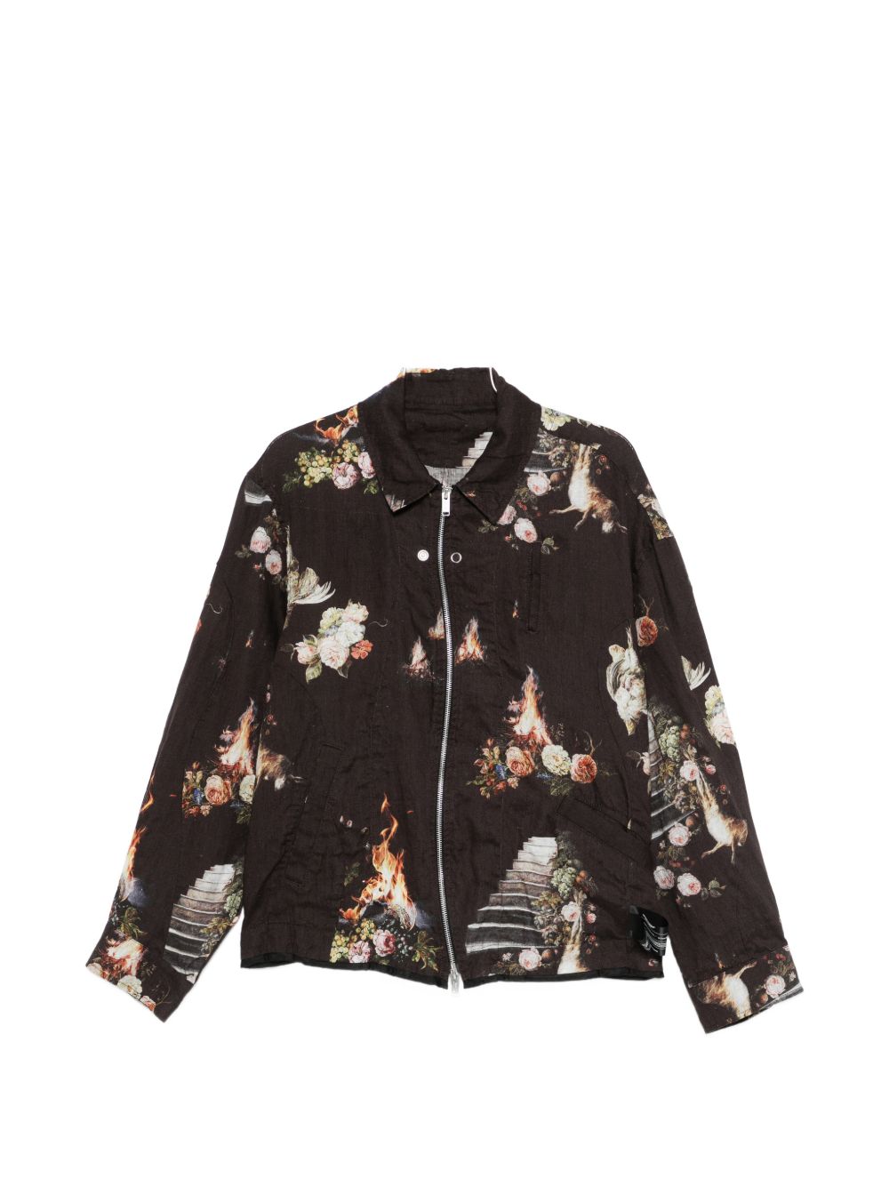 Bomber a fiori multicolore Undercover - uomo 