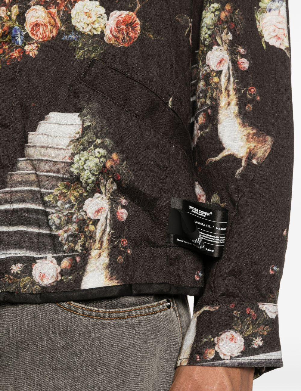 Bomber a fiori multicolore Undercover - uomo 