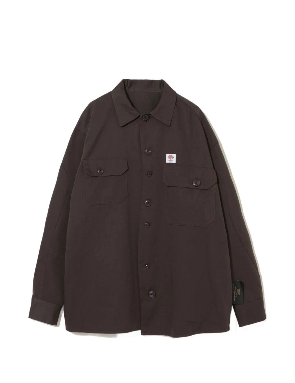 Camicia Dickies con bottoni e dettagli sulle tasche in marrone Undercover - uomo 