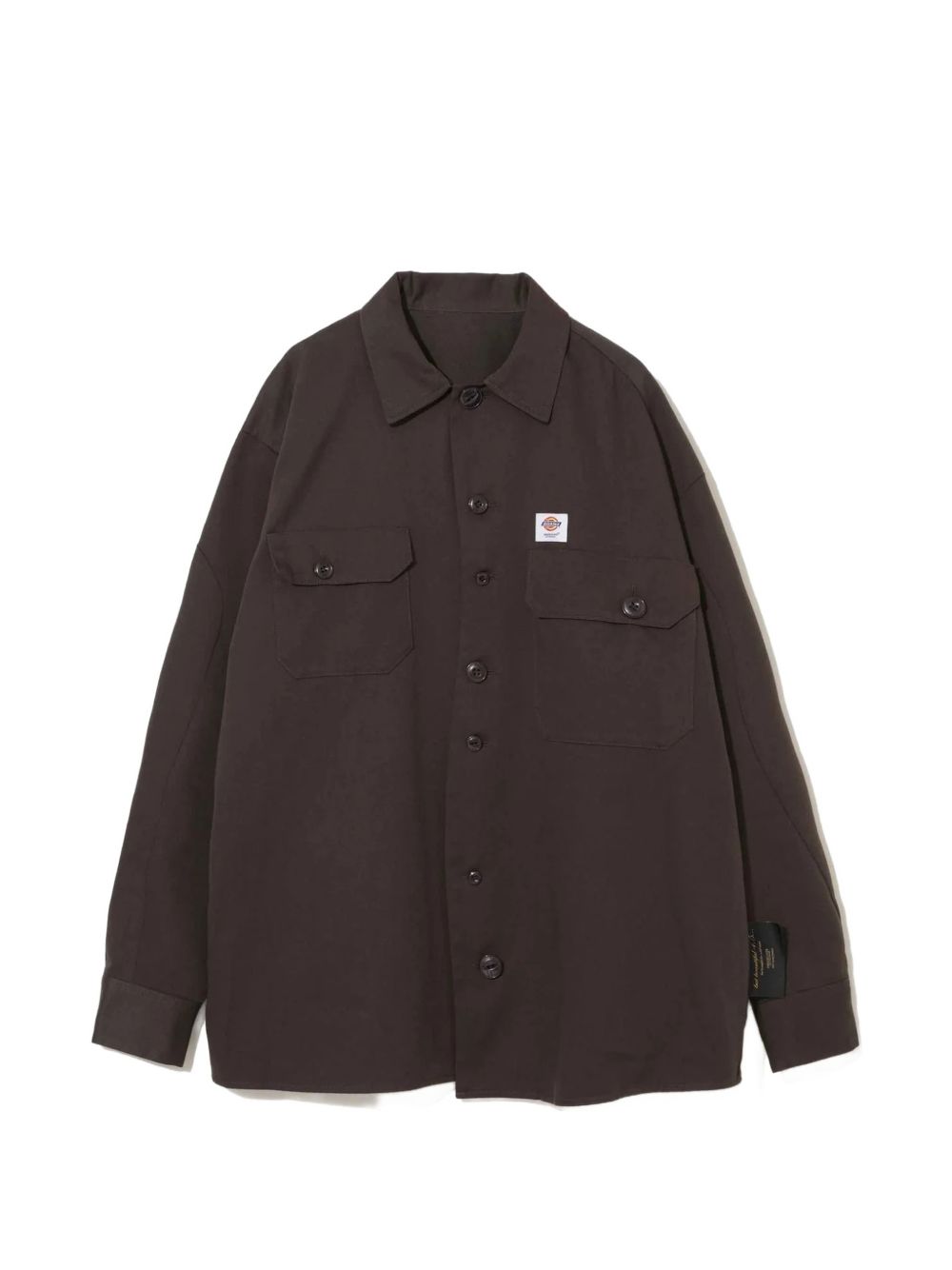 Camicia Dickies con bottoni e dettagli sulle tasche in marrone Undercover - uomo 