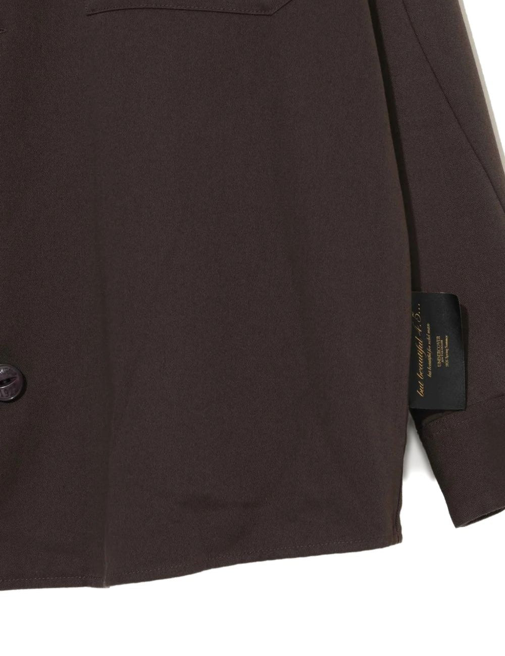 Camicia Dickies con bottoni e dettagli sulle tasche in marrone Undercover - uomo 