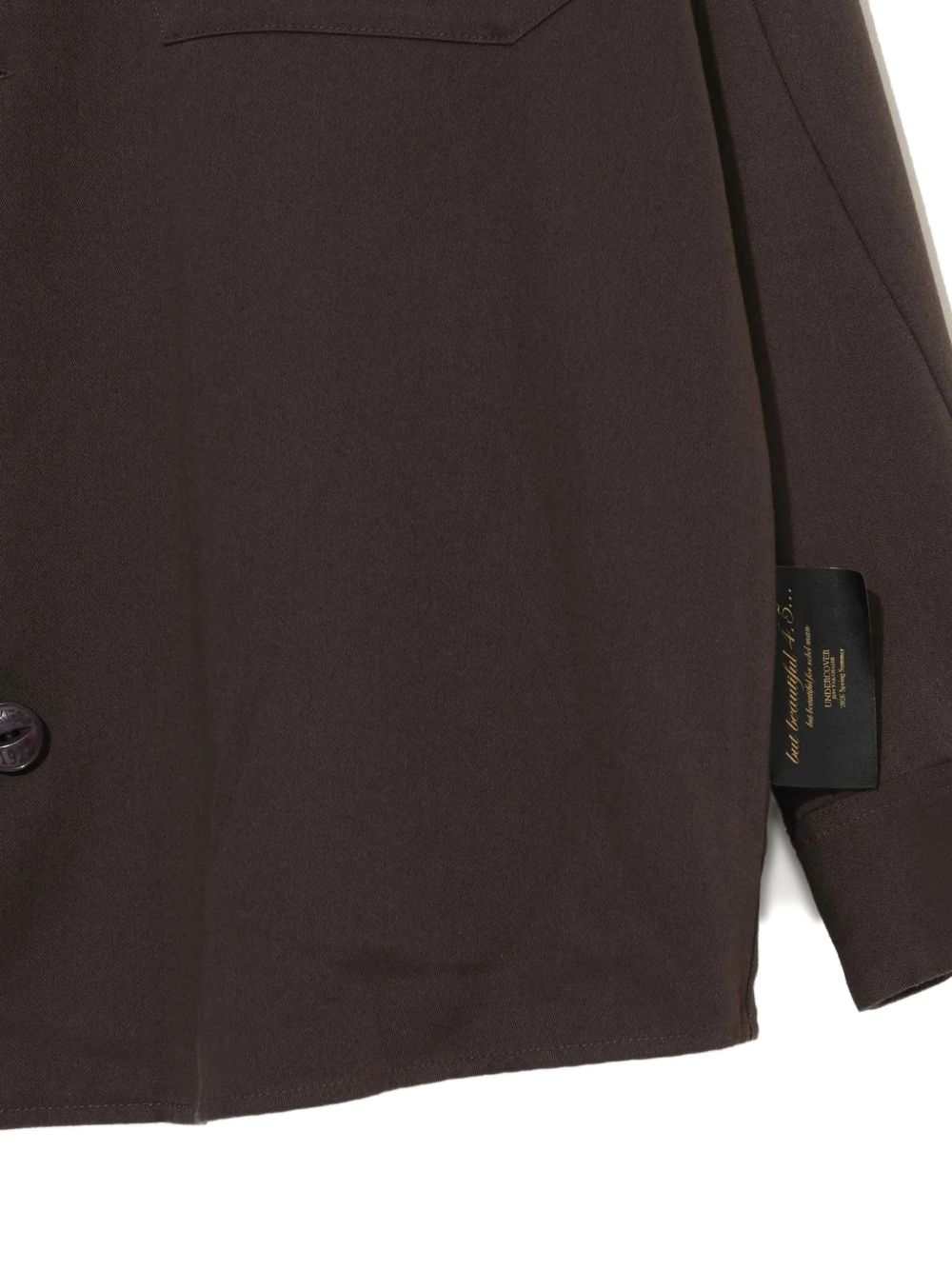 Camicia Dickies con bottoni e dettagli sulle tasche in marrone Undercover - uomo 