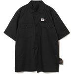 Camicia a maniche corte con bottoni in nero Undercover - uomo 
