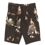 Pantaloncini con stampa floreale in nero Undercover - uomo 