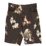 Pantaloncini con stampa floreale in nero Undercover - uomo 