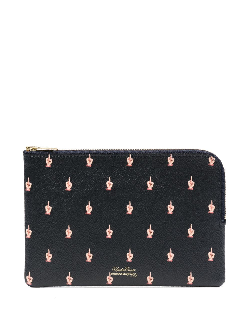 Clutch con stampa in blu Undercover - unisex 