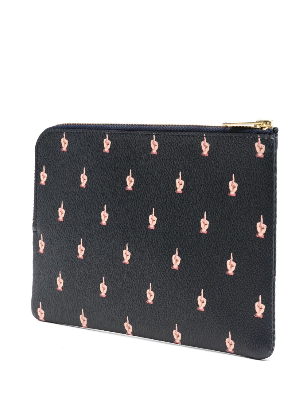 Clutch con stampa in blu Undercover - unisex 
