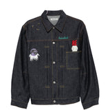 Giacca denim con stampa grafica in blu Undercover - uomo 