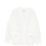 Giacca con scollo a V in bianco Undercover - uomo 
