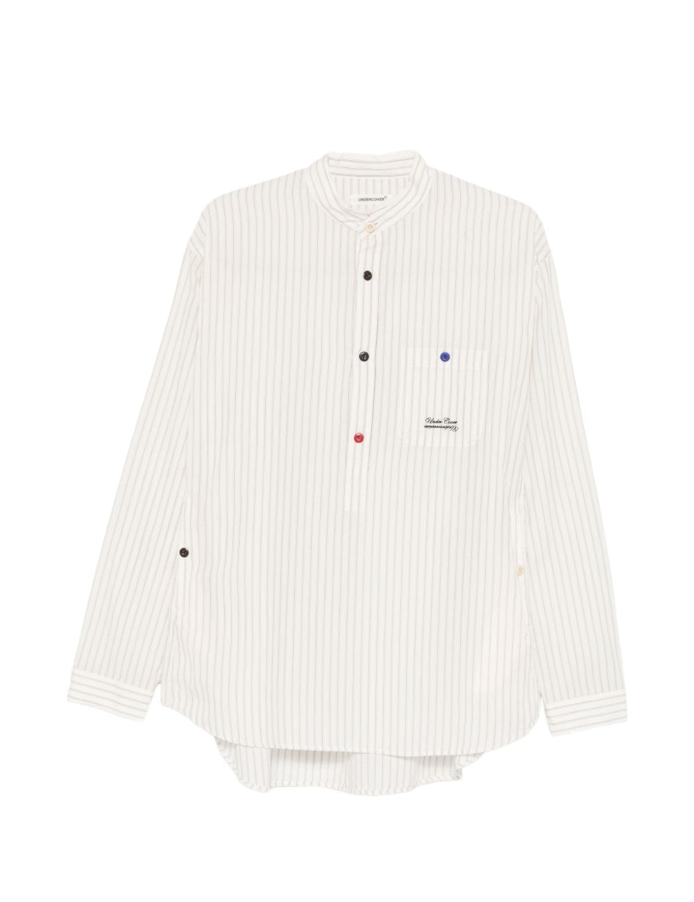 Camicia a righe in beige Undercover - uomo 