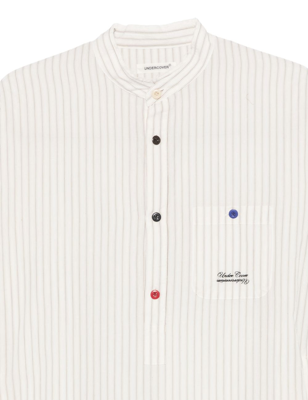 Camicia a righe in beige Undercover - uomo 