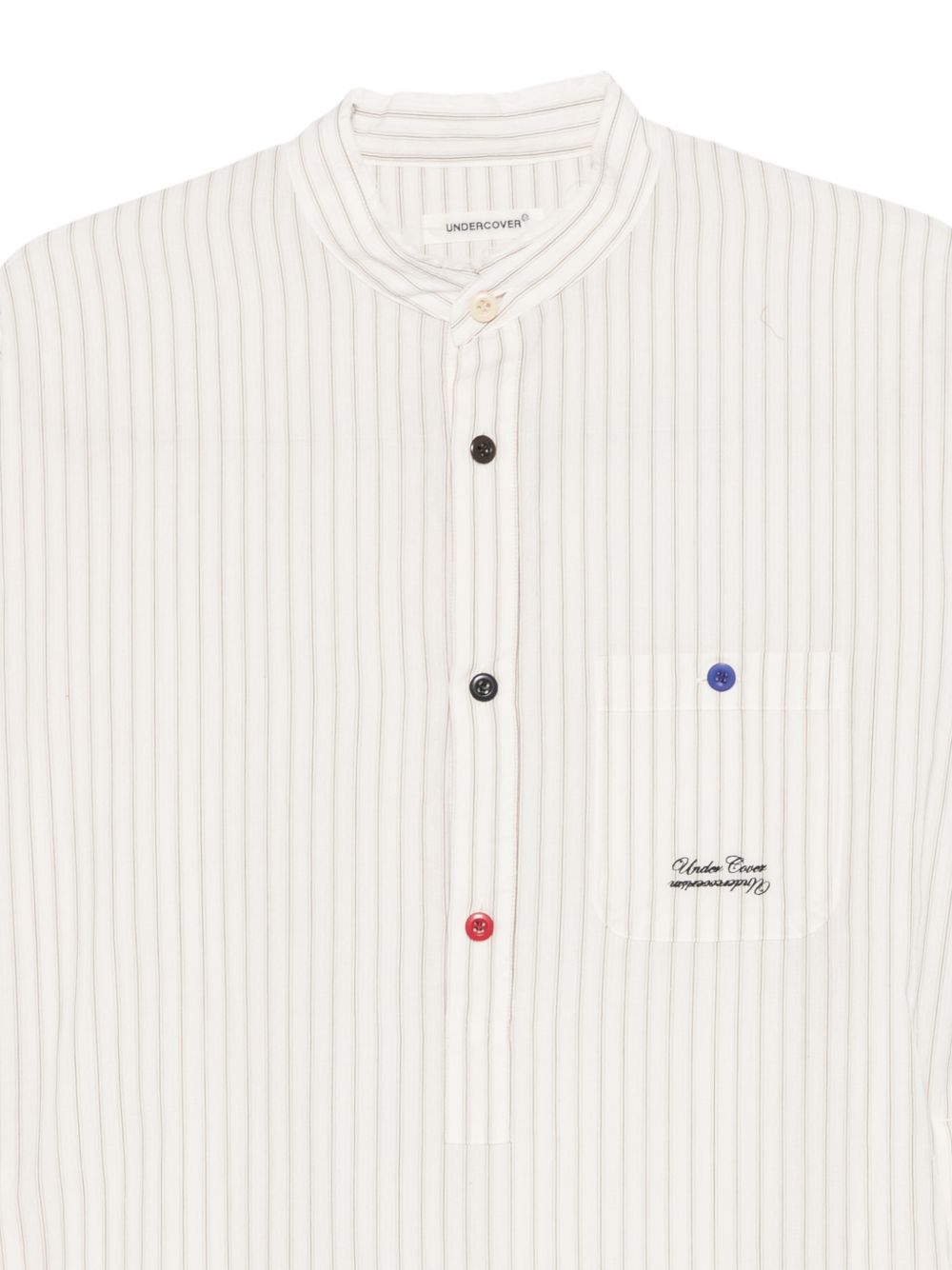 Camicia a righe in beige Undercover - uomo 