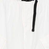 Pantaloncini con chiusura a fibbia in bianco Undercover - uomo 