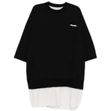 T-shirt con cut-out in nero Undercover - uomo 