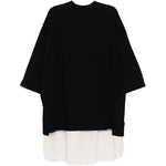 T-shirt con cut-out in nero Undercover - uomo 