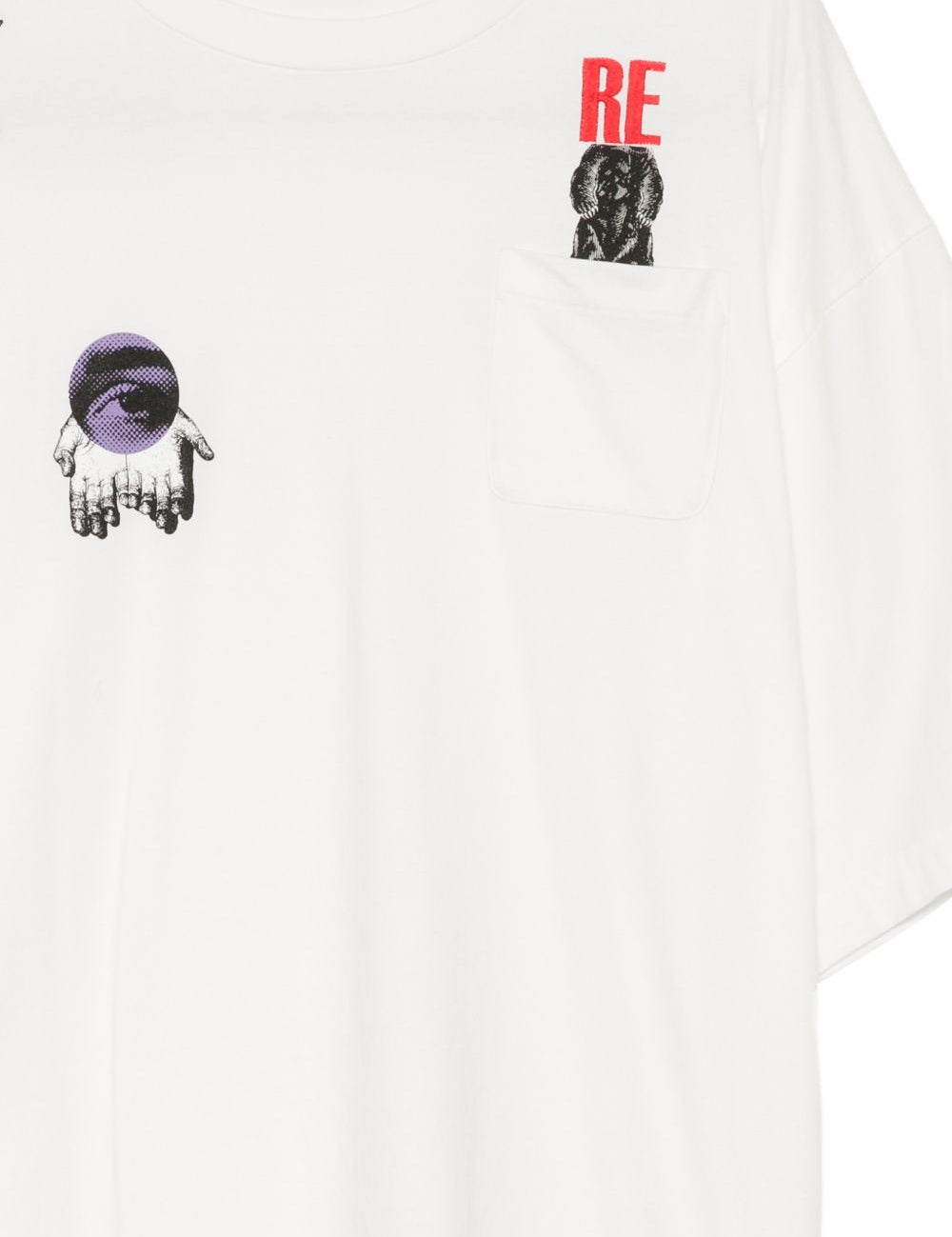 T-shirt con stampa in bianco Undercover - uomo 
