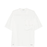 T-shirt con tasca sul petto in bianco Undercover - uomo 