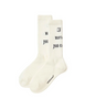 Calzini con ricamo in bianco