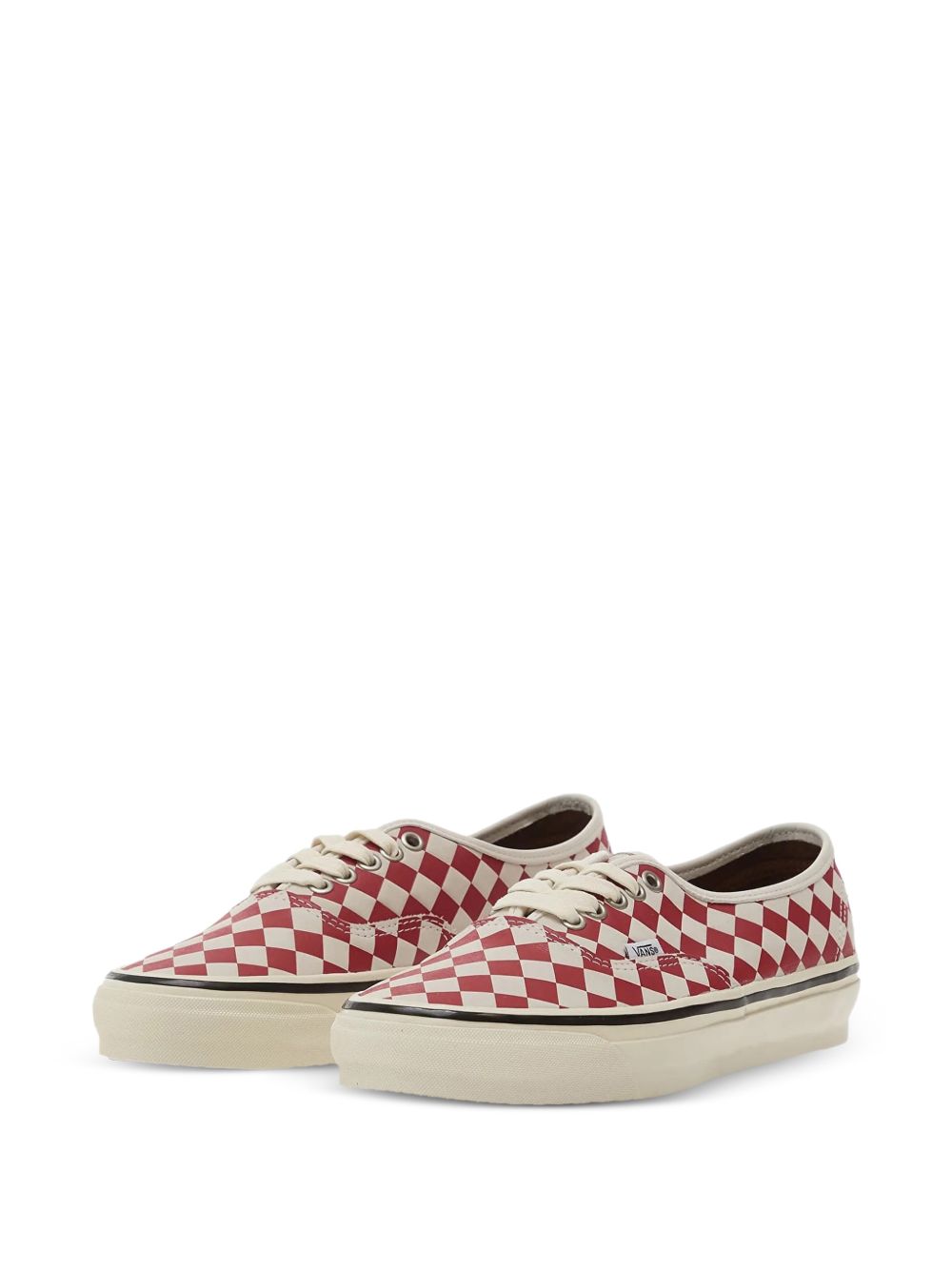 Sneakers authentic 44 diamond check in bianco e rosso Vans - unisex 
