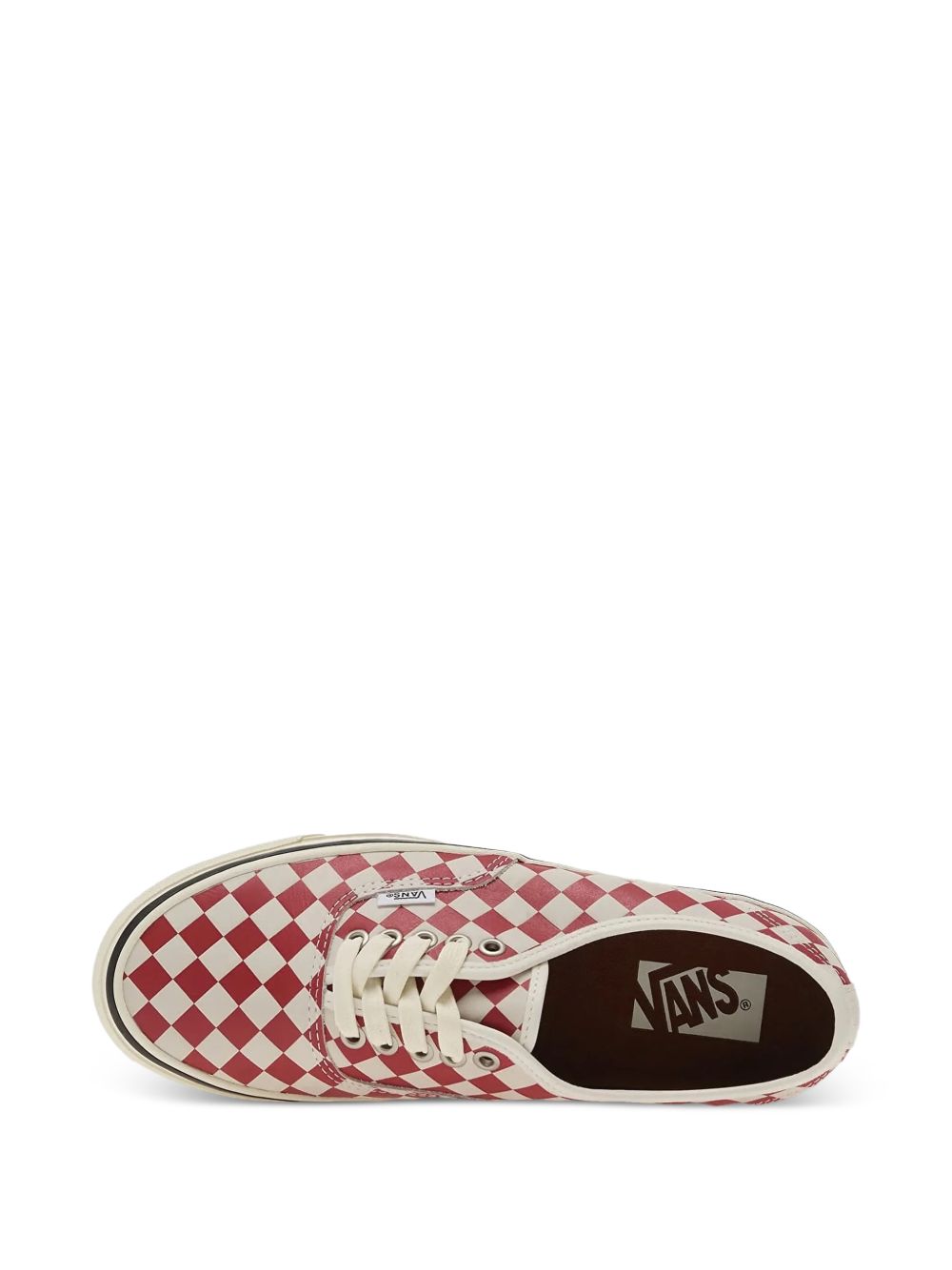 Sneakers authentic 44 diamond check in bianco e rosso Vans - unisex 