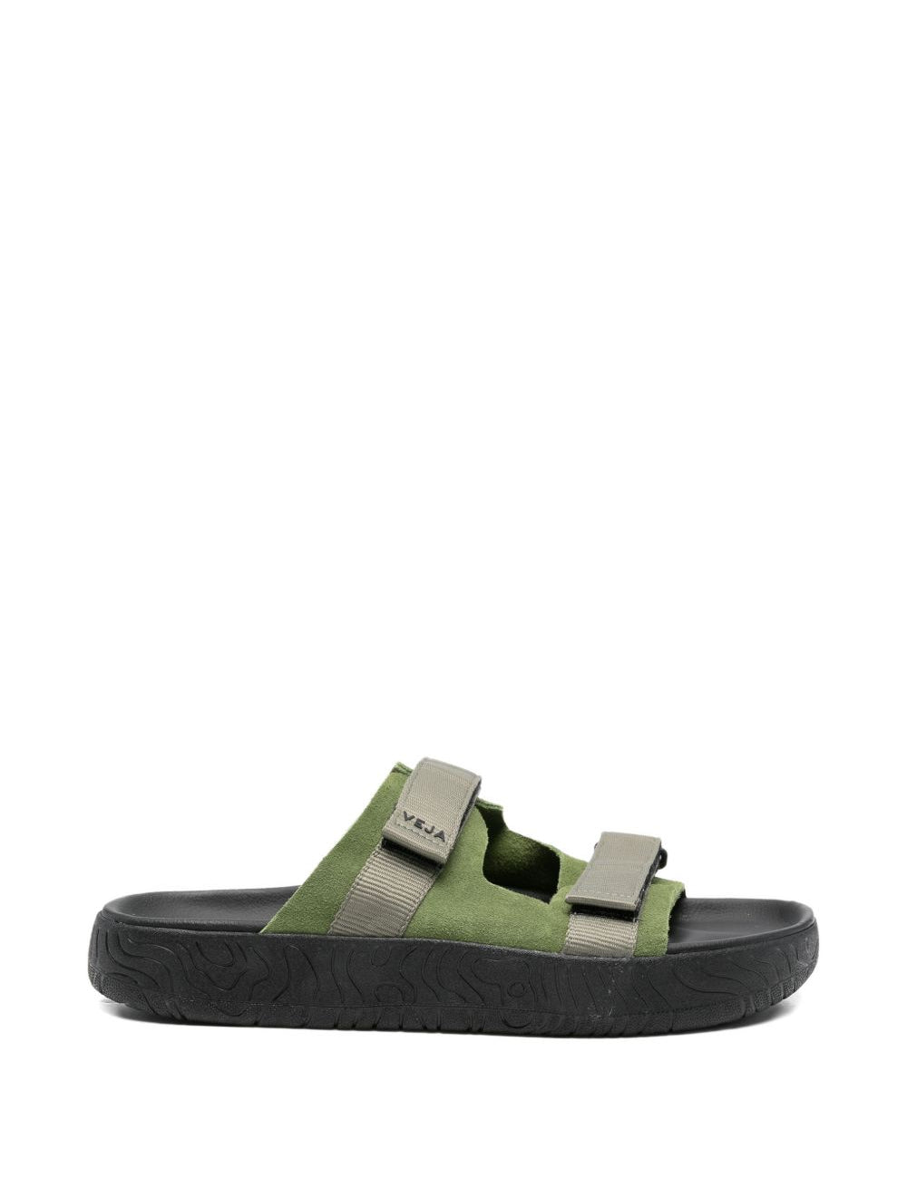 Ciabatte in camoscio in nero Veja - uomo 