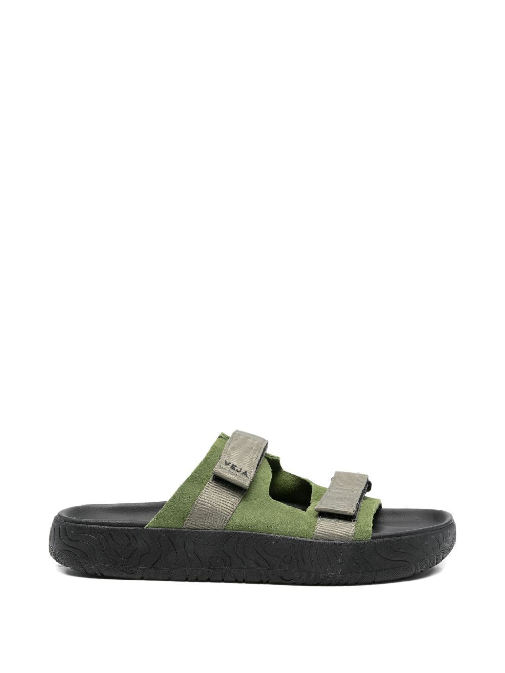 Ciabatte in camoscio in nero Veja - uomo 