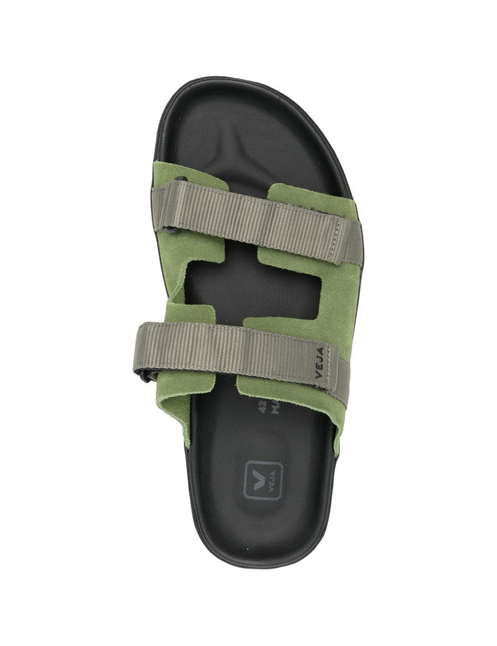 Ciabatte in camoscio in nero Veja - uomo 