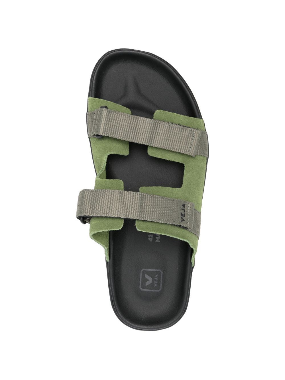 Ciabatte in camoscio in nero Veja - uomo 