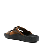 Ciabatte con cinturino touch-strap in marrone Veja - uomo 