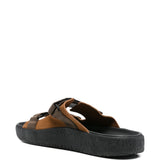 Ciabatte con cinturino touch-strap in marrone Veja - uomo 