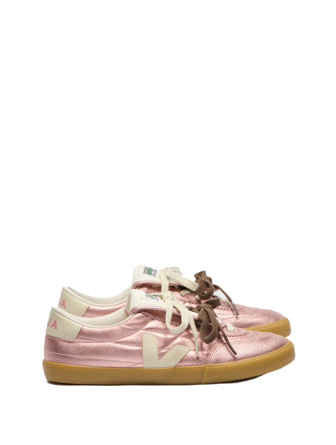 Sneakers con linguetta panenka in rosa Veja x magliano - donna 
