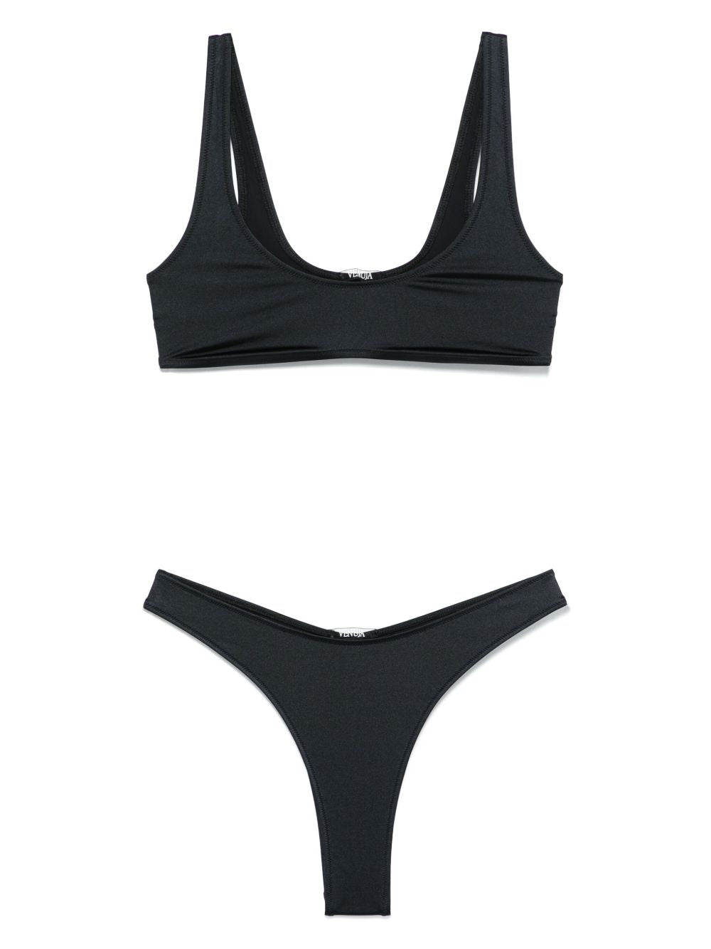 Set bikini con design elasticizzato in nero Venuja - donna 