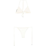 Bikini con top a triangolo in beige Venuja - donna 