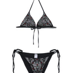 Set bikini a triangolo con decorazione in nero Venuja - donna 