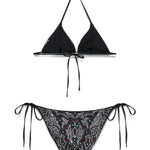 Set bikini a triangolo con decorazione in nero Venuja - donna 