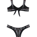 Reggiseno bikini con decorazione in nero Venuja - donna 