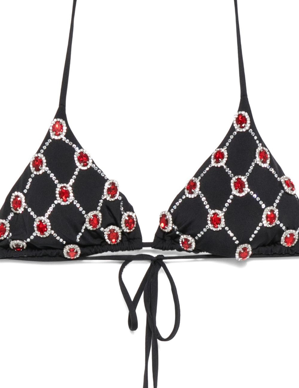 Bikini a traliccio decorato con cristalli in nero Venuja - donna 