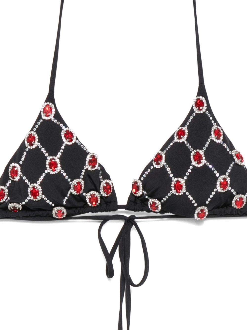 Bikini a traliccio decorato con cristalli in nero Venuja - donna 