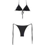 Bikini a traliccio decorato con cristalli in nero Venuja - donna 
