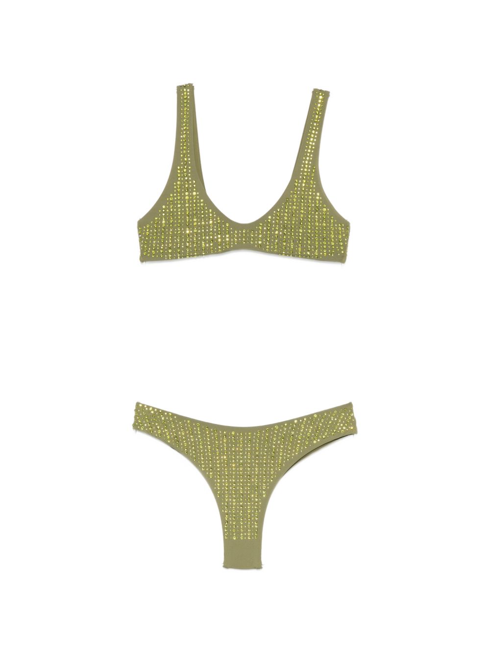 Bikini decorato con cristalli in verde Venuja - donna 