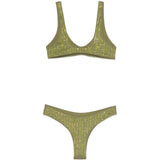 Bikini decorato con cristalli in verde Venuja - donna 