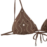 Set bikini a triangolo in marrone Venuja - donna 