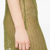 Miniabito con cristalli in verde Venuja - donna 