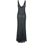 Abito lungo con decorazione in nero Venuja - donna 
