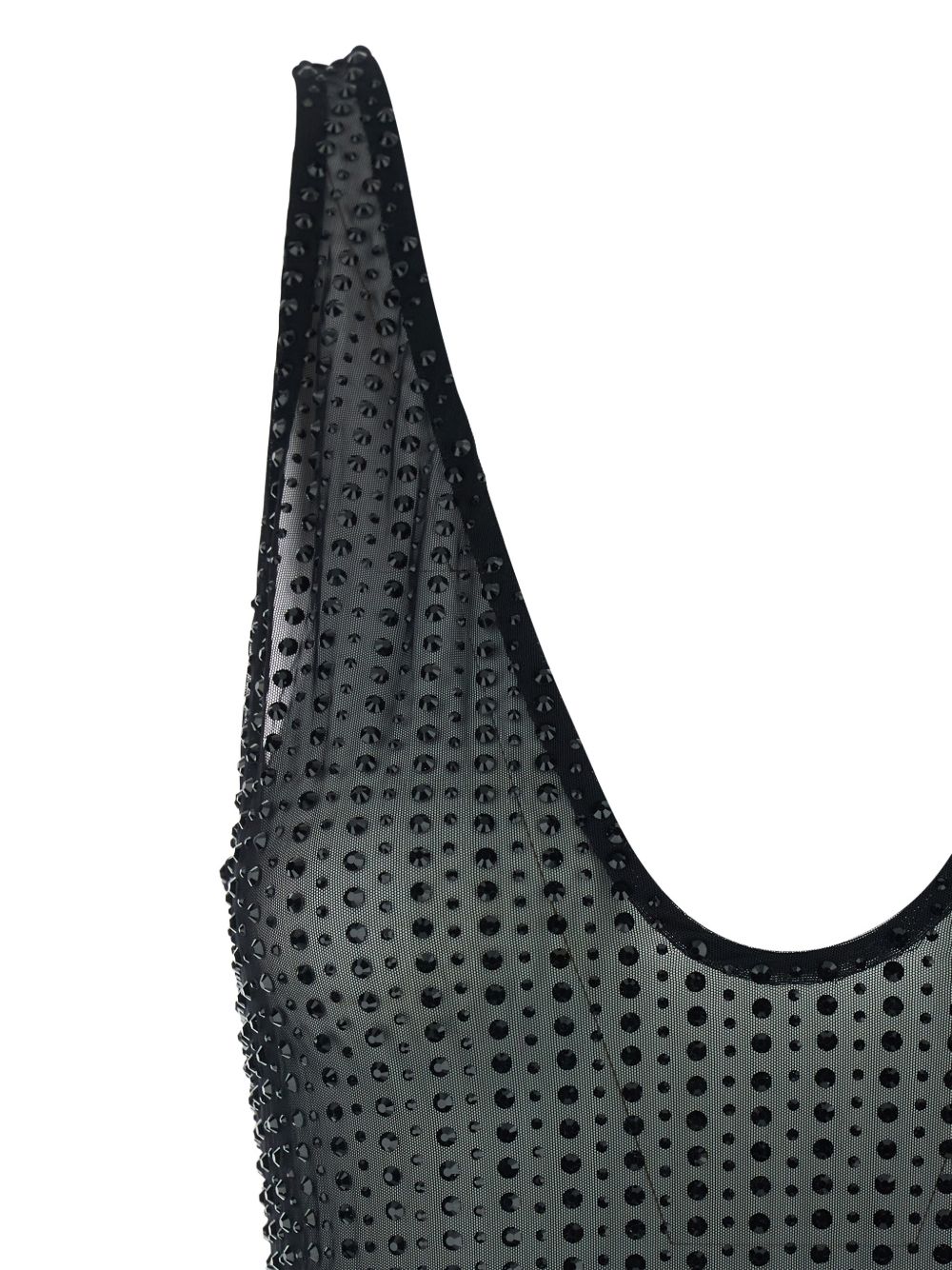 Abito lungo con decorazione in nero Venuja - donna 