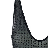 Abito lungo con decorazione in nero Venuja - donna 
