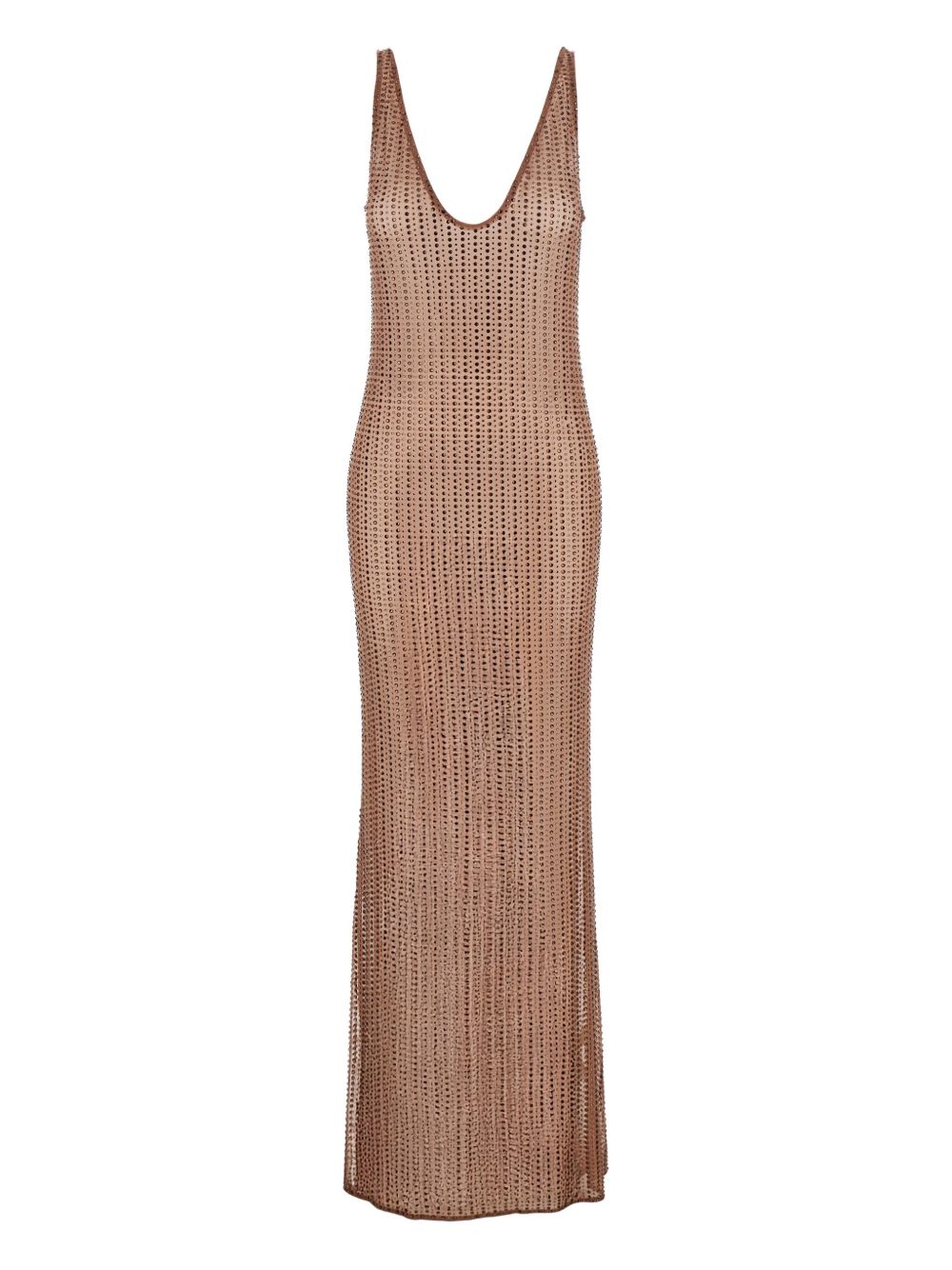 Abito con strass in marrone Venuja - donna 
