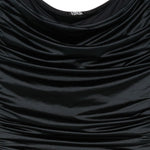 Costume da bagno con scollo arricciato in nero Venuja - donna 